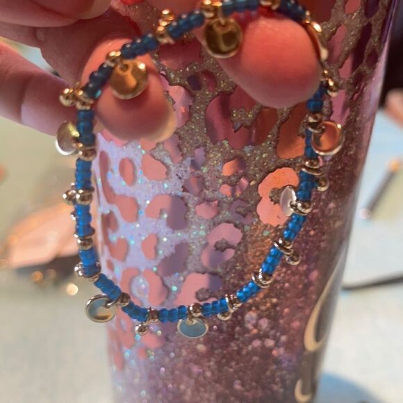 BOHO RUSTIC Cuff in Stretchy Slate Blue - Picture 1 of 4